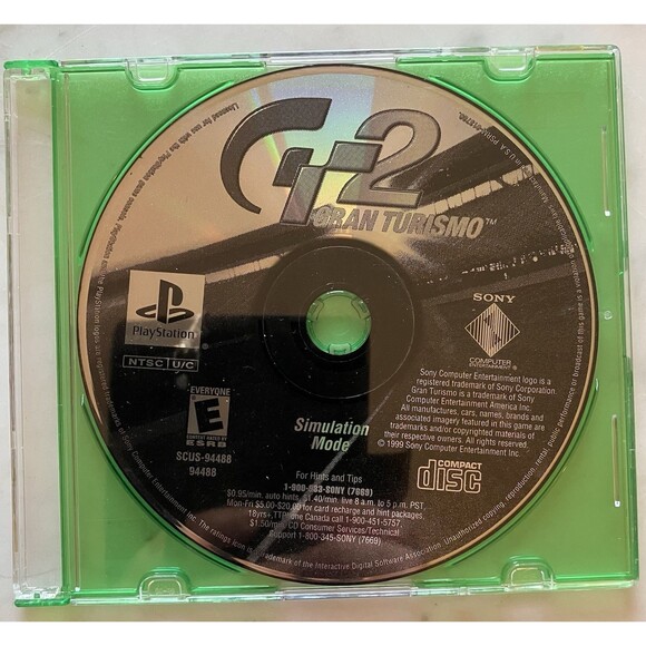 Gran Turismo 2 (Sony PlayStation 1, 1999) Disc Only - Picture 1 of 1